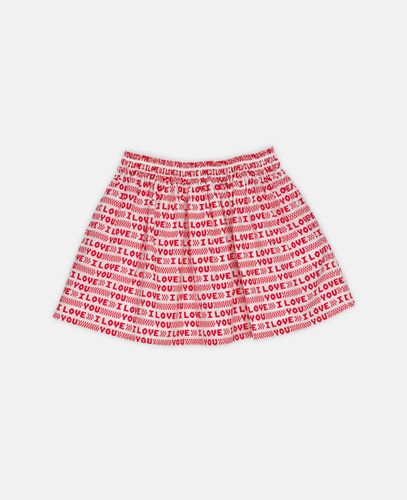 I Love You' Heart Print Shorts, Woman, , Size: 8 - Stella McCartney - Modalova