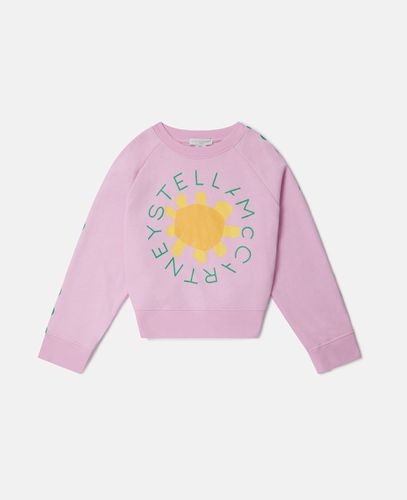 Felpa sole con logo, Donna, , Taglia: 12 - Stella McCartney - Modalova