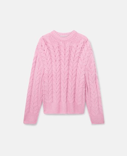 Maglione a mantella a trecce, Donna, , Taglia: M - Stella McCartney - Modalova