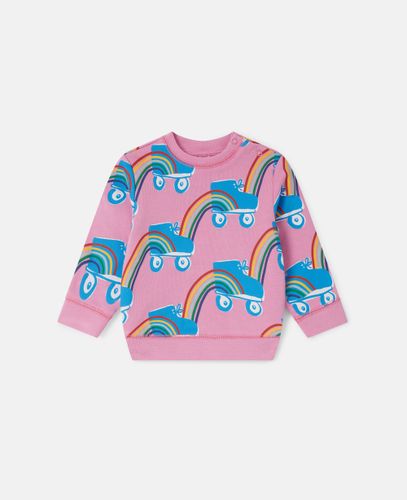 Rollerskate Rainbow Print Sweatshirt, Woman, , Size: 6m - Stella McCartney - Modalova