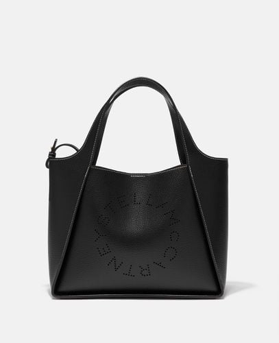 Borsa a tracolla Logo in Alter Mat zigrinato, Donna - Stella McCartney - Modalova