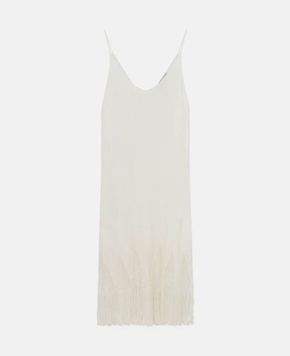 Abito Midi a Maglia Aperta con Frange, Donna, , Taglia: 38 - Stella McCartney - Modalova