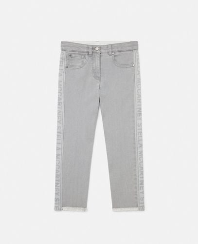 Jeans con Pannello Logato, Donna, , Taglia: 6 - Stella McCartney - Modalova