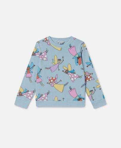 Fairies Print Crewneck Sweatshirt, Woman, , Size: 10 - Stella McCartney - Modalova