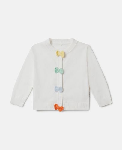 Bow Crochet Appliqué Cardigan, Donna, , Taglia: 24m - Stella McCartney - Modalova