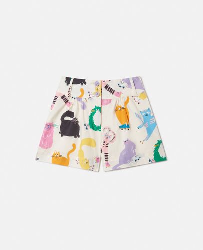 Cats Print Shorts, Woman, , Size: 4 - Stella McCartney - Modalova