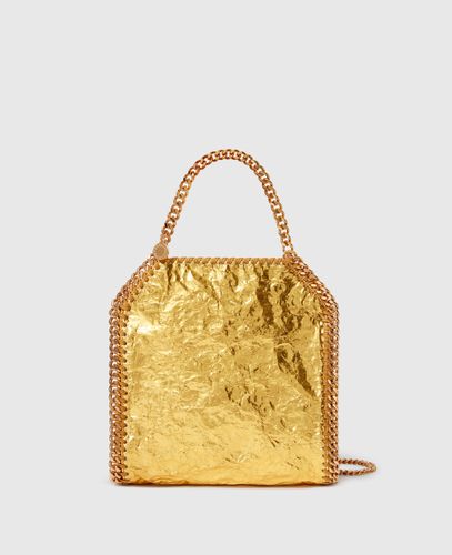 Crinkled Metallic Falabella Mini Tote Bag, Woman - Stella McCartney - Modalova