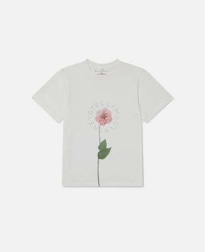 Maglietta Grafica Fiori, , Taglia: 10 - Stella McCartney - Modalova