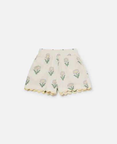 Daisies Elasticated Scalloped Trim Shorts, , Size: 12 - Stella McCartney - Modalova
