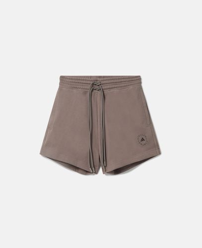 Shorts in spugna di cotone con logo TrueCasuals, Donna, , Taglia: XL - Stella McCartney - Modalova