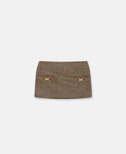 Clasp-Embellished Mid-Rise Mini Skirt, Woman, , Size: 38 - Stella McCartney - Modalova