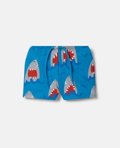 Shark Print Swimming Trunks, Donna, , Taglia: 12m - Stella McCartney - Modalova