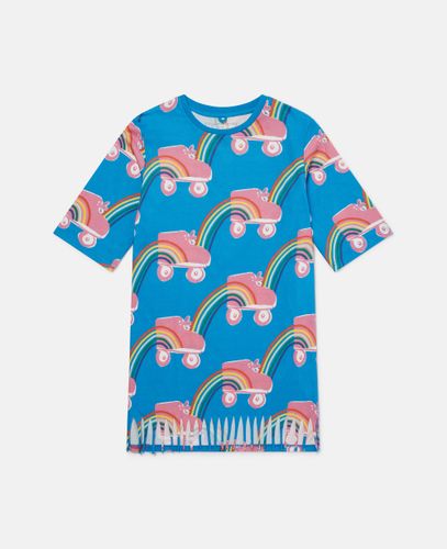 Rollerskate Rainbow Print T-Shirt, Donna, , Taglia: 3 - Stella McCartney - Modalova