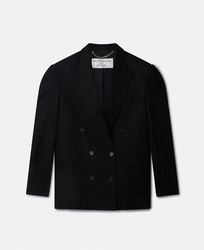 Blazer con rever stile smoking e stampa Sexy Robot, Donna, , Taglia: L - Stella McCartney - Modalova