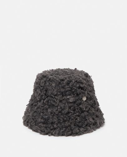 Cappello a Secchiello in Morbido Teddy, Donna, , Taglia: 57 - Stella McCartney - Modalova