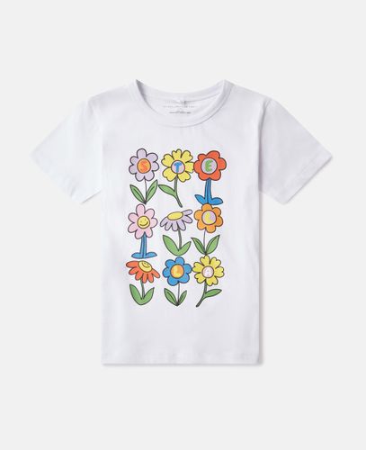 Flower Graphic T-Shirt, , Size: 14 - Stella McCartney - Modalova