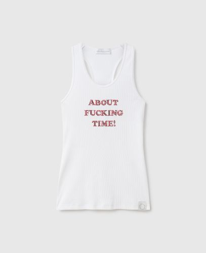 About Fucking Time! Tank Top, Donna, , Taglia: M - Stella McCartney - Modalova