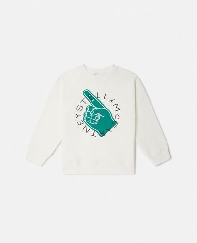 Logo Varsity Graphic Long Sleeve T-Shirt, , Size: 4 - Stella McCartney - Modalova