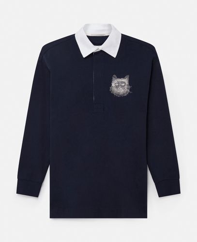 Sweatshirtkleid mit Katzenstickerei, Frau, , Größe: S - Stella McCartney - Modalova