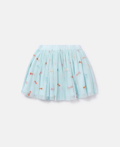 Striped Bow Embroidery Tutu Skirt, Donna, , Taglia: 12 - Stella McCartney - Modalova