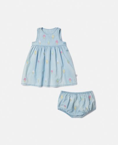 Ice Cream Embroidered Dress and Bloomers Set, , Size: 18m - Stella McCartney - Modalova