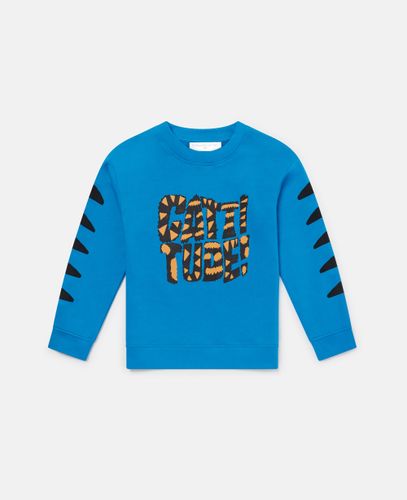 Felpa con Grafica Gatto, , Taglia: 2 - Stella McCartney - Modalova