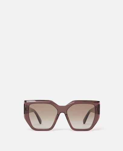 Chunky Square Cat-Eye Sunglasses, Woman - Stella McCartney - Modalova