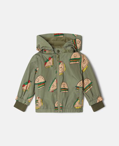 Giacca con cappuccio con stampa Silly Sandwich, Donna, , Taglia: 3m - Stella McCartney - Modalova