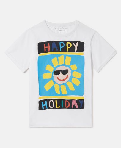 Happy Holiday T-Shirt, Donna, , Taglia: 3 - Stella McCartney - Modalova