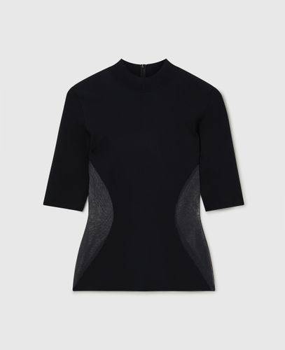 Top Miracle a Maniche Corte in Maglia Compatta, Donna, , Taglia: XS - Stella McCartney - Modalova