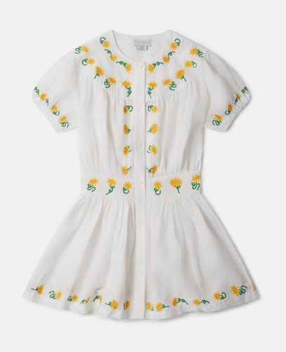 Sunflower Embroidery Dress, Woman, , Size: 4 - Stella McCartney - Modalova