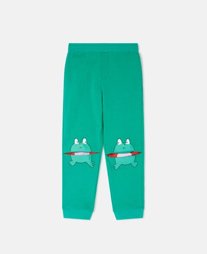 Jogger elasticizzati grafica rana, Donna, , Taglia: 8 - Stella McCartney - Modalova