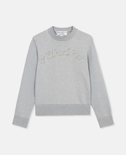 Pullover in cotone biologico Platinum Dream, Donna, , Taglia: S - Stella McCartney - Modalova