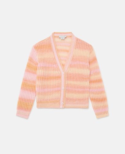 Cardigan in Maglia a Righe Arcobaleno, Donna, , Taglia: 4 - Stella McCartney - Modalova