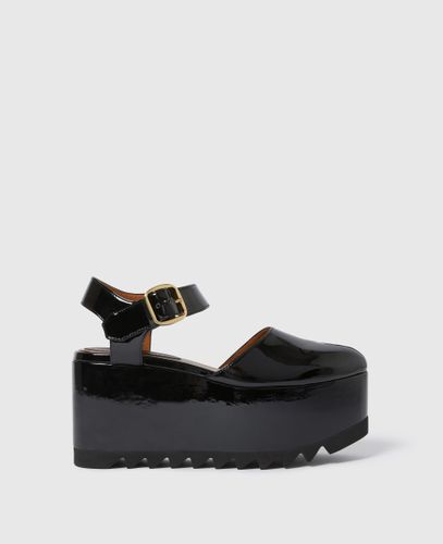 Elyse Patent Platform Sandals, Woman, , Size: 36h - Stella McCartney - Modalova