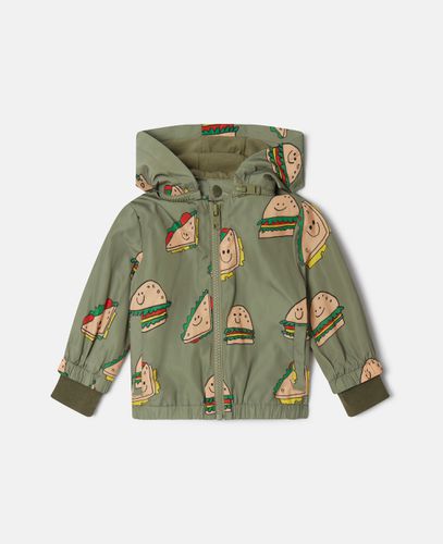 Giacca con cappuccio con stampa Silly Sandwich, Donna, , Taglia: 18m - Stella McCartney - Modalova