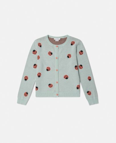 Ladybird Knitted Crewneck Cardigan, Woman, , Size: 8 - Stella McCartney - Modalova