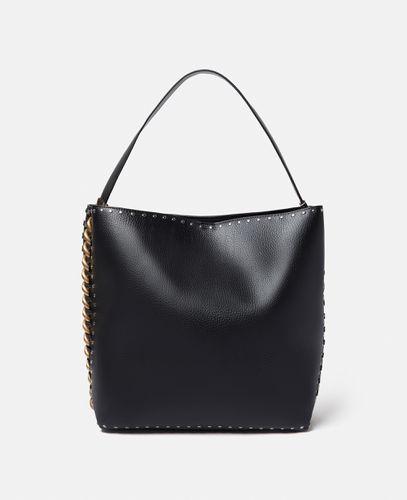 Frayme Tote Bag aus genarbtem Alter Mat mit Nietenbesatz, Frau - Stella McCartney - Modalova