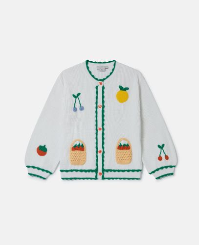 Cardigan con Ricamo Frutta, Donna, , Taglia: 3 - Stella McCartney - Modalova