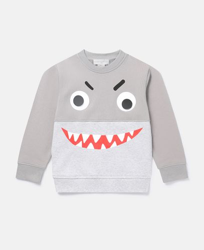 Shark Face Colourblock Sweatshirt, Woman, , Size: 3 - Stella McCartney - Modalova