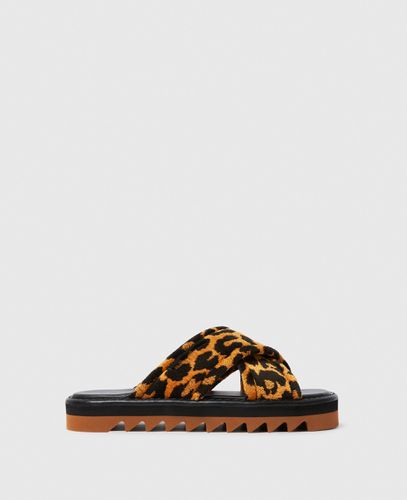 Sneak-Elyse Leopard Twisted Sandals, Woman, , Size: 41 - Stella McCartney - Modalova