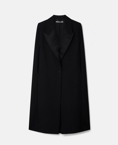 Tuxedo Tailoring Cape Coat, Woman, , Size: 40 - Stella McCartney - Modalova