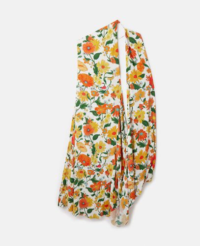 Lady Garden Print One-Shoulder Cape Gown, Woman, , Size: 46 - Stella McCartney - Modalova