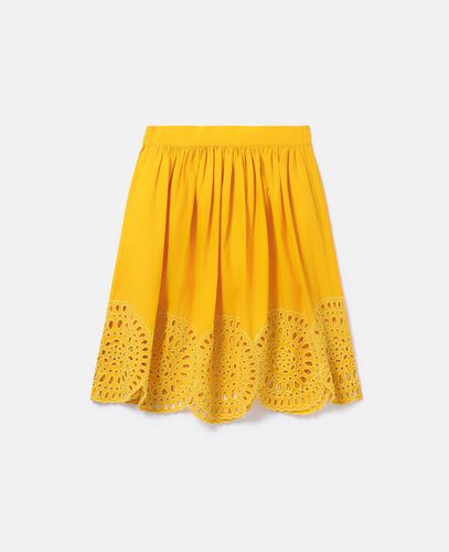 Broderie Anglaise Skater Skirt, Donna, , Taglia: 14 - Stella McCartney - Modalova