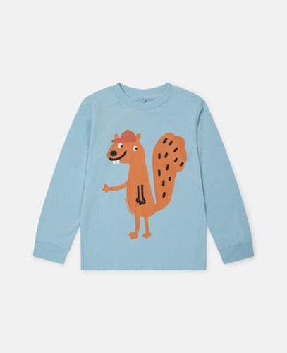 Squirrel Graphic Long-Sleeve Top, , Size: 14 - Stella McCartney - Modalova