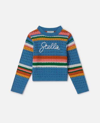 Stella Embroidered Crochet Jumper, , Size: 3 - Stella McCartney - Modalova