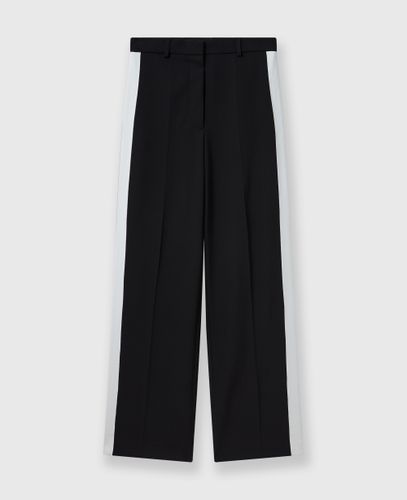 Pantaloni a Righe a Gamba Dritta e Vita Bassa, Donna, , Taglia: 38 - Stella McCartney - Modalova