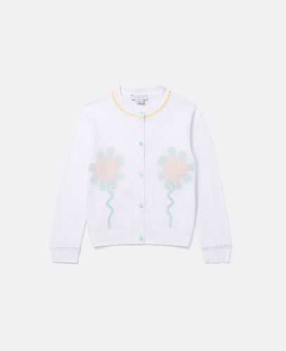 Graphic Flower Cardigan, Donna, , Taglia: 12m - Stella McCartney - Modalova