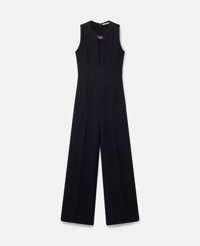 Chain-Embellished Open-Back Jumpsuit, Woman, , Size: 40 - Stella McCartney - Modalova