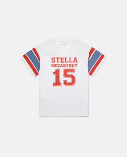 Varsity Logo Graphic T-Shirt, Woman, , Size: 10 - Stella McCartney - Modalova